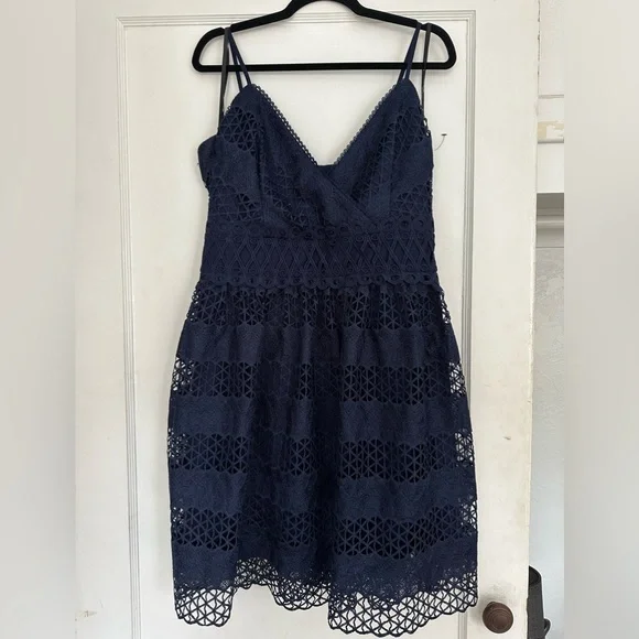 Guess | Dresses | Nwot Guess Navy Blue Fit And Flare Lace Dress | Poshmark Guess | Dresses | Nwot Guess Navy Blue Fit And Flare Lace Dress | Poshmark